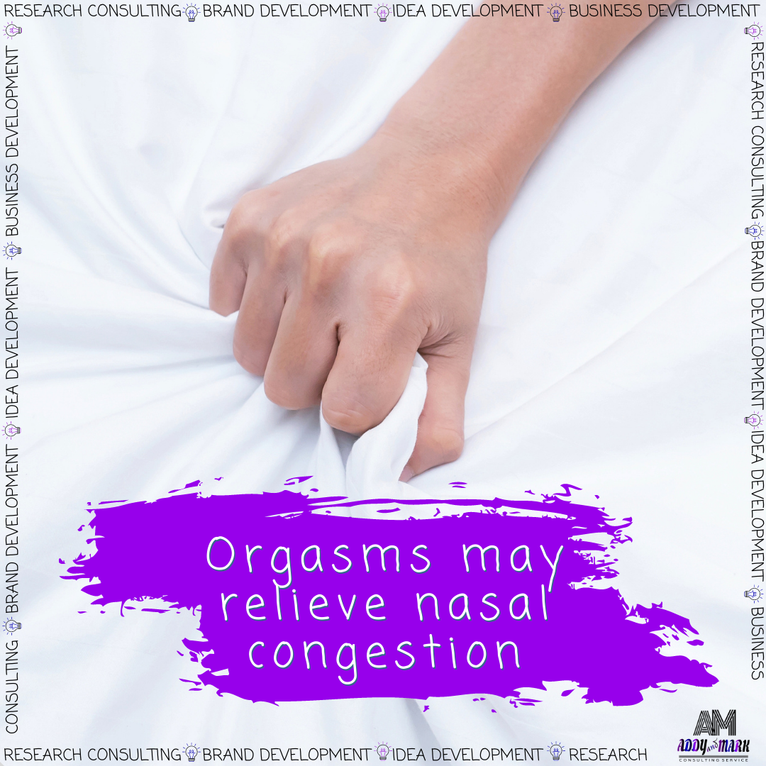 Orgasms may relieve nasal congestion